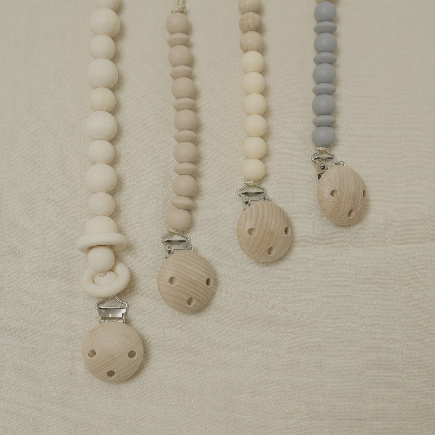 Wooden Pacifier Clips and Pacifier