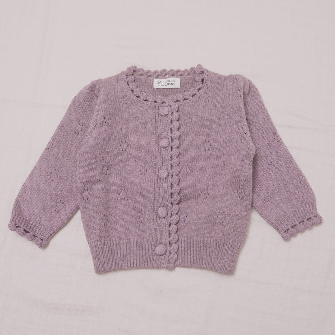 Plum Knit Cardigan