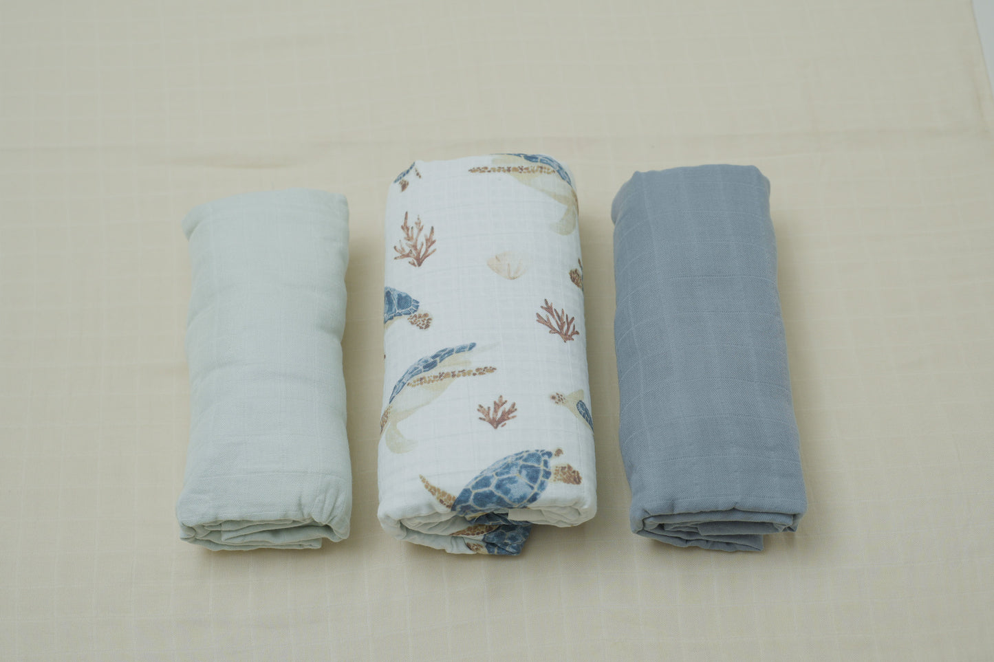 Ocean's Cuddle Muslin Bundle