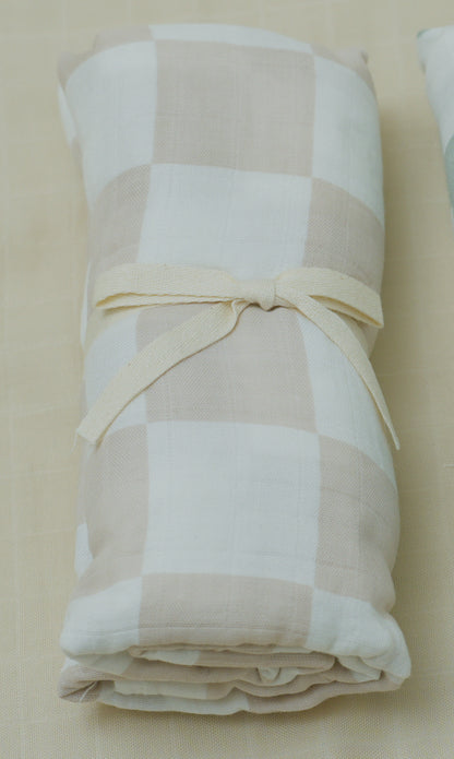 Checkered Cloud Muslin Bundle